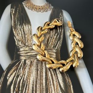 Vintage Joan Rivers gold bracelet